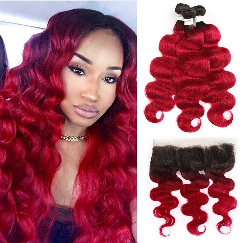 Burgundy 10A Grade Body Wave