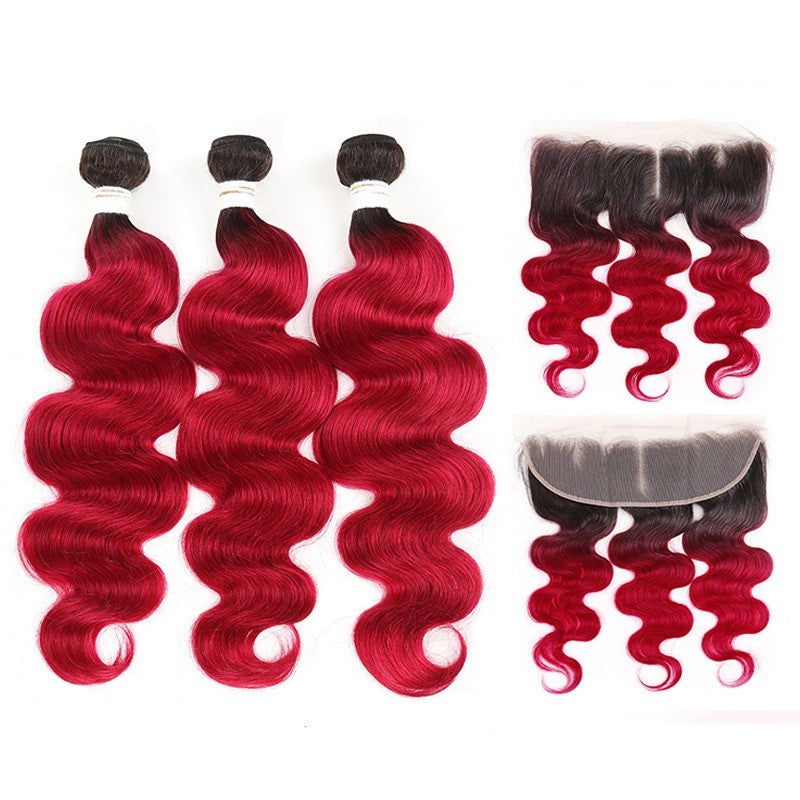 Burgundy 10A Grade Body Wave