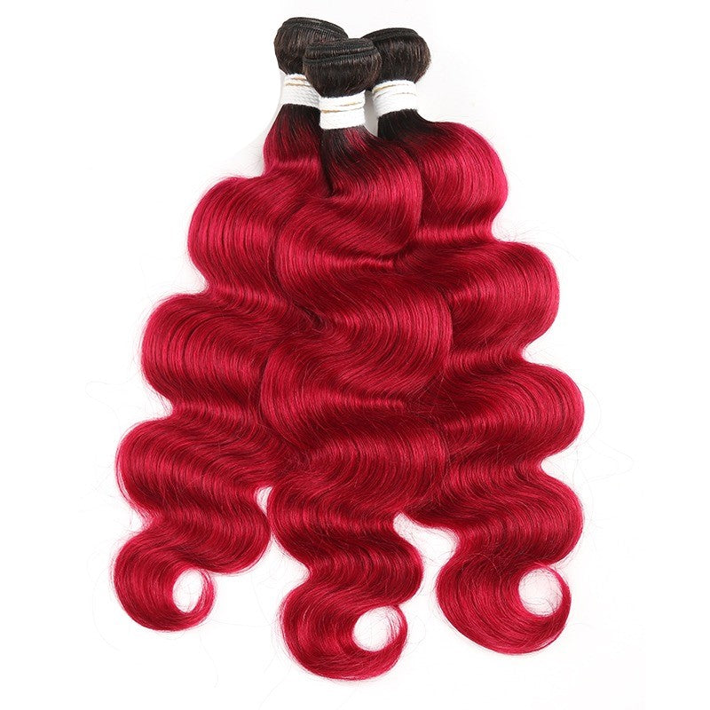 Burgundy 10A Grade Body Wave
