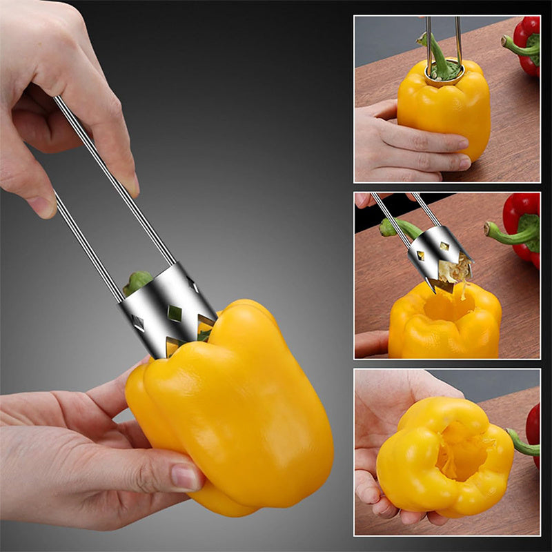 Upgraded Bell Pepper Corer & Seed Remover