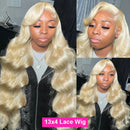 Body Wave 613 Transparent Lace 13x4 Frontal Wig 4x4 Closure Wig