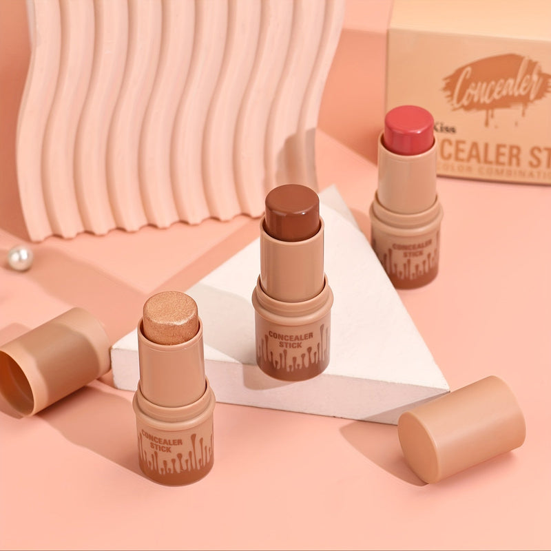 Concealer Stick Set with Makeup Brush