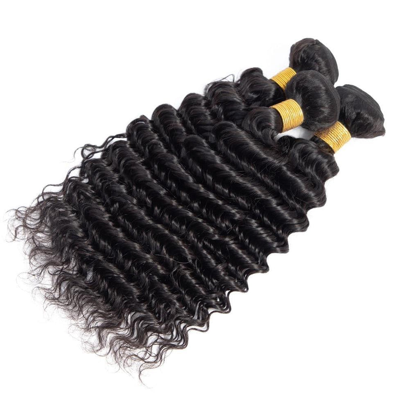 BeuMax 10A Grade 3/4 Deep Wave  Bundles with 4x4 Closure Brazilian