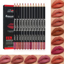12-Piece Nude Lip Liner Set