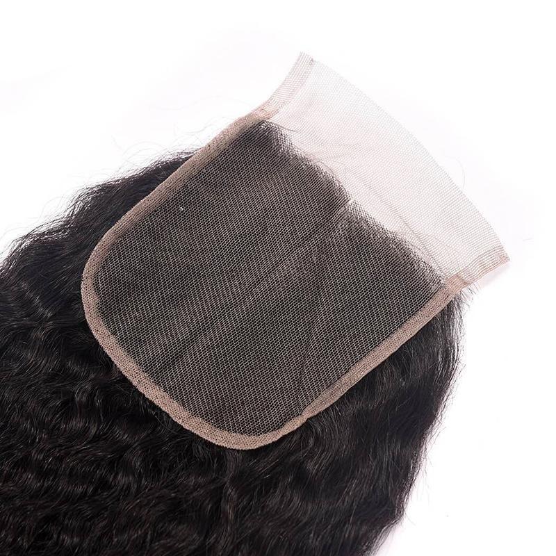 BeuMax 10A Grade 3/4 Afro Kinky Curly Bundles with 4x4 Closure