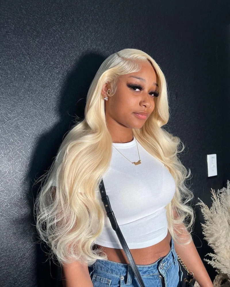 Body Wave 613 Transparent Lace 13x4 Frontal Wig 4x4 Closure Wig