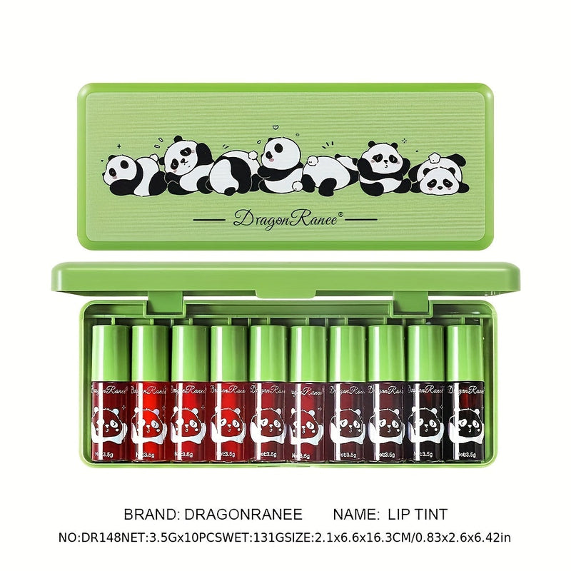 10 Pcs Mini Lip Gloss Set