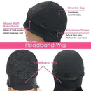 Headband Wig Loose Deep Wave Human Hair Scarf Wig No GLUE Easy Wear