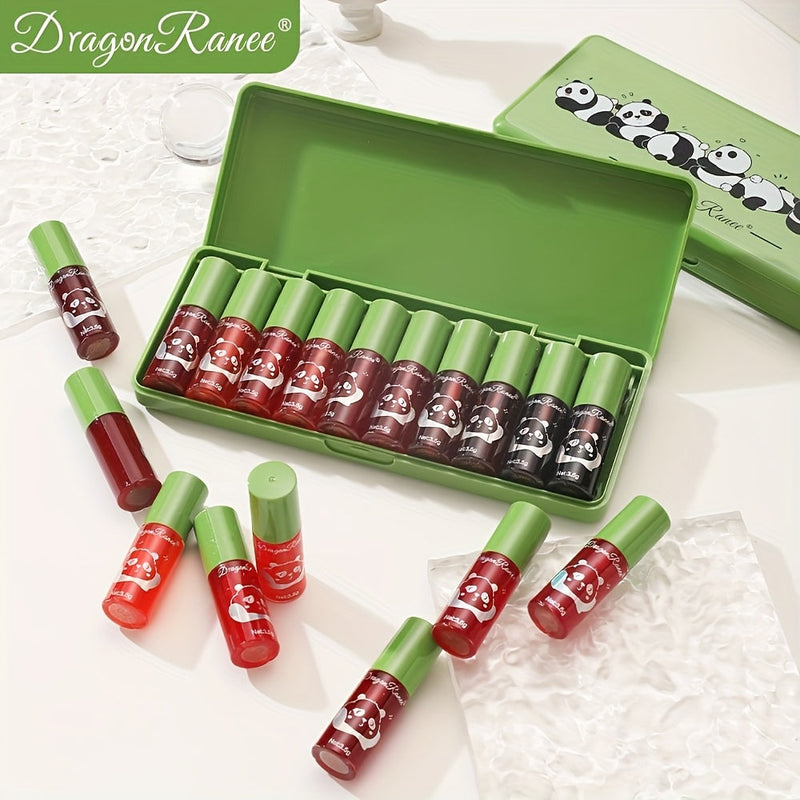 10 Pcs Mini Lip Gloss Set