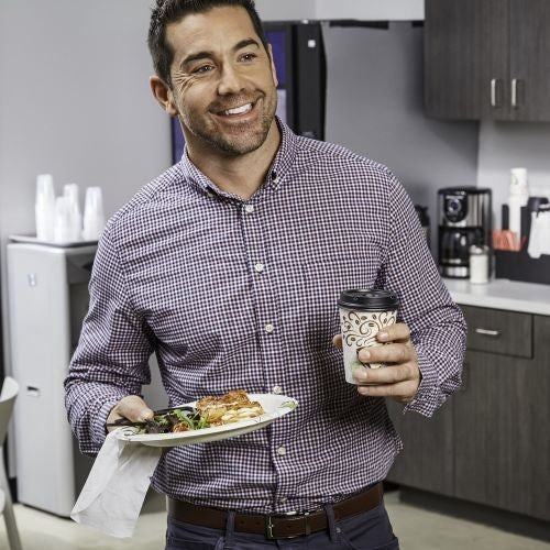 Dixie To Go Black Hot Cup Lids, 12-20 fl. oz., 500 ct.