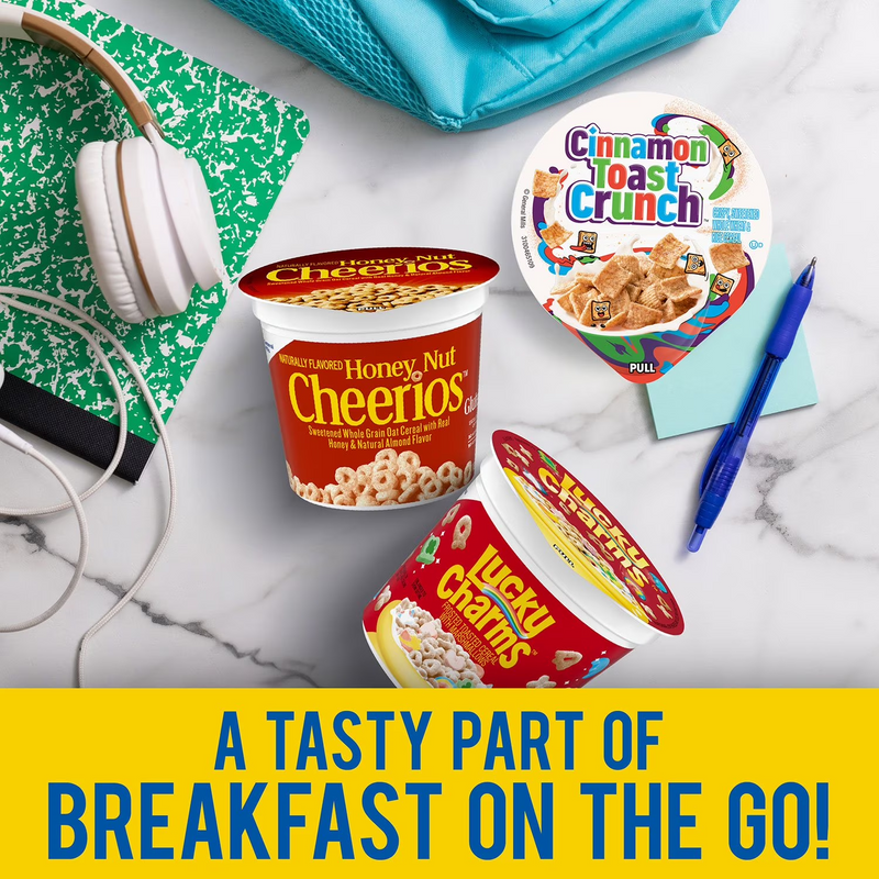 2Pack General Mills Cereal Cups, Variety Pack, 12 pk.