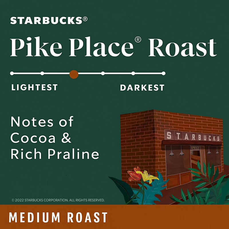 Starbucks Pike Place Medium Roast Ground Coffee 40 oz