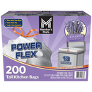 Member's Mark Power Flex 13-Gallon Tall Kitchen Trash Bags Lavender 200 ct