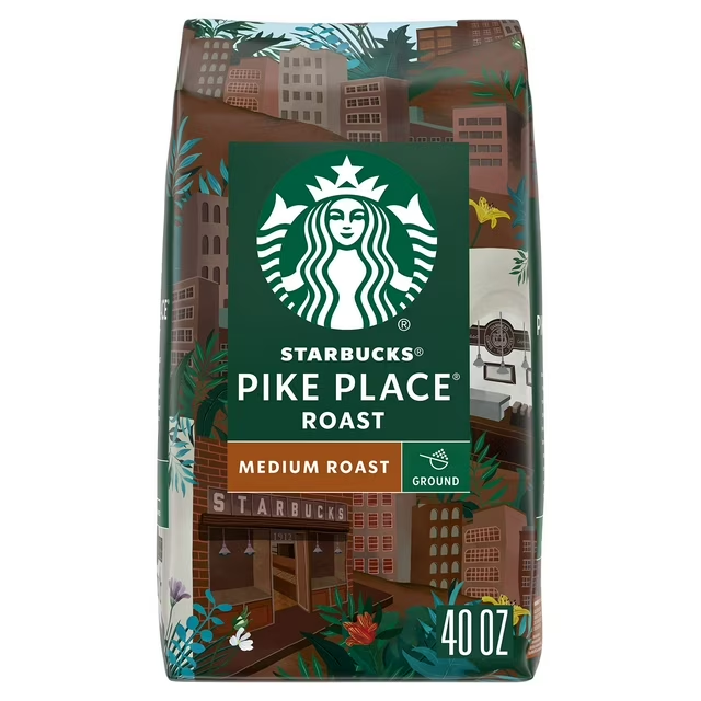 Starbucks Pike Place Medium Roast Ground Coffee 40 oz