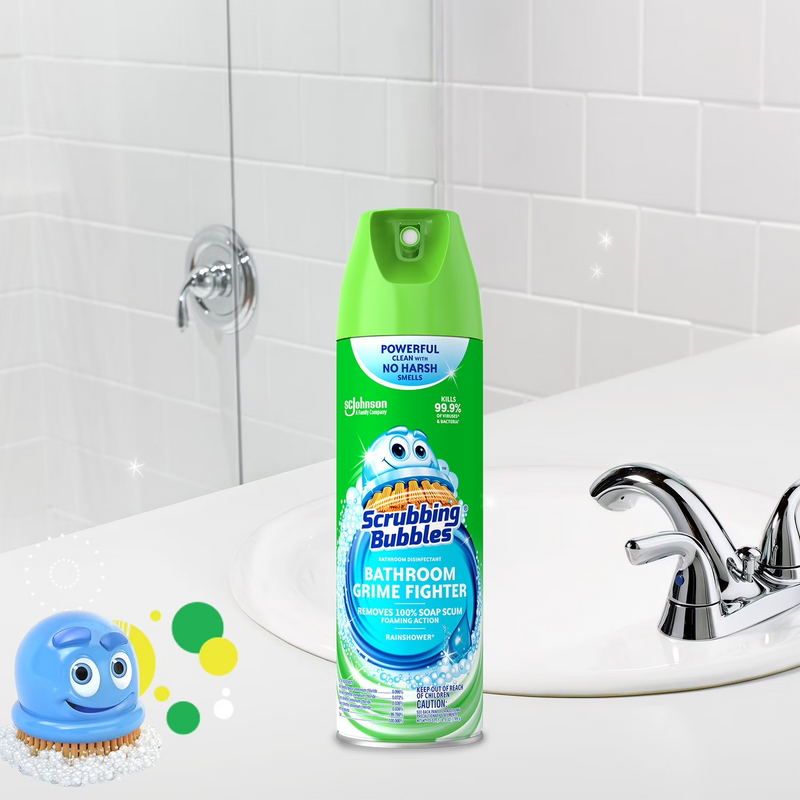 Scrubbing Bubbles Bathroom Cleaner, Rainshower, 4 ct., 100 oz.