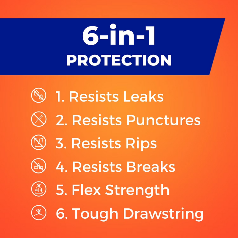 Hefty Ultra Strong Drawstring Trash Bags Unscented 33 gal 90 ct