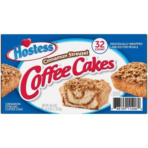 Hostess Cinnamon Streusel Coffee Cake, 1.44 oz., 32 pk.