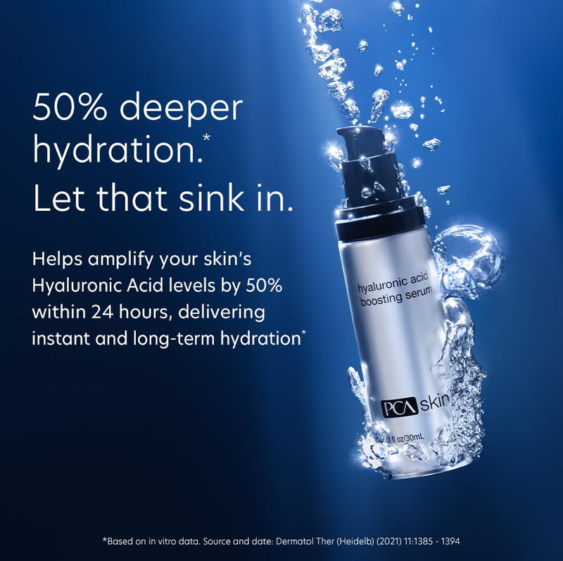 Ultra-hydrating face serum with Hyaluronic Acid, Niacinamide & Ceramides. Helps reduce fine lines, plump skin, and deliver 24-hour moisture for a smoother, youthful glow. Suitable for all skin types.