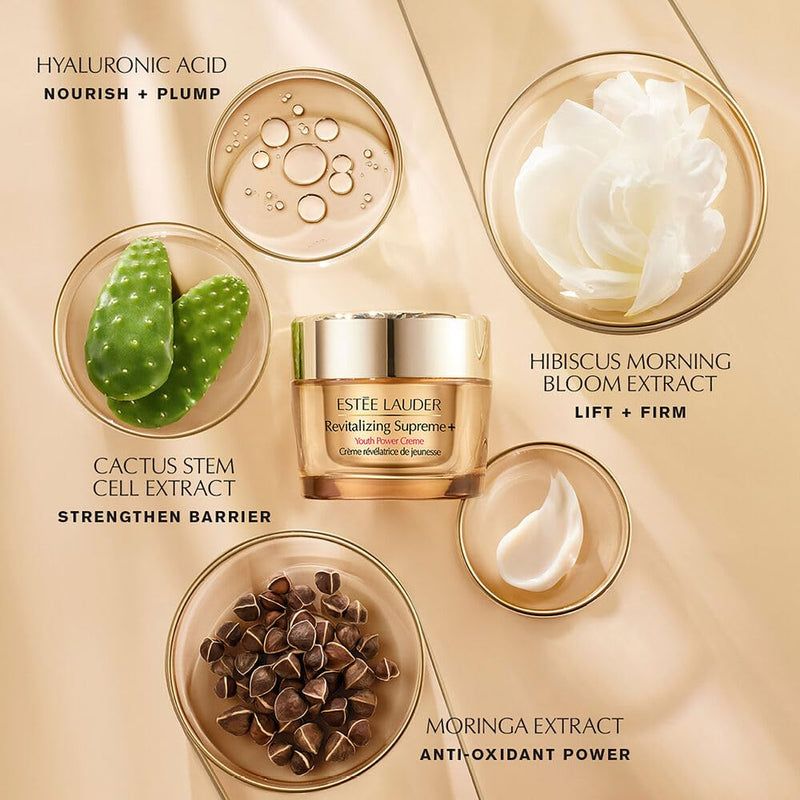 Estée Lauder Revitalizing Supreme+ Youth Power Cream | Face Moisturizer with Hyaluronic Acid & Peptides | Anti-Aging