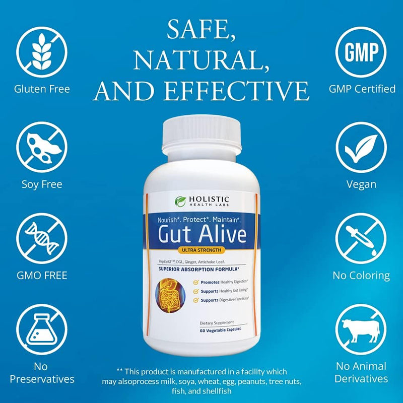Gut Alive – Natural Digestive Support (60 Capsules)