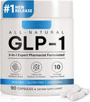 GLP-1 Supplement – Hunger & Metabolism Support with Prebiotic & Probiotic Blend, 60 Capsules for Men & Women
