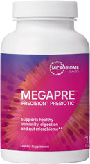 Microbiome Labs MegaPre – Prebiotic Fiber Supplement for Gut Health & Microbial Diversity, Clinically Tested, 180 Veggie Capsules