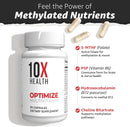10X Health Optimize Methylated Multivitamin 90 Capsules