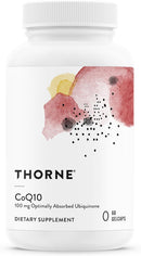 Thorne CoQ10 100mg – Heart, Brain & Cellular Energy Support, Healthy Aging, Gluten-Free, Dairy-Free, 60 Servings