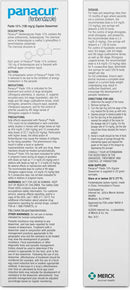 Panacur (3 Pack) Dewormer Horse Paste 10%, 100mg Each