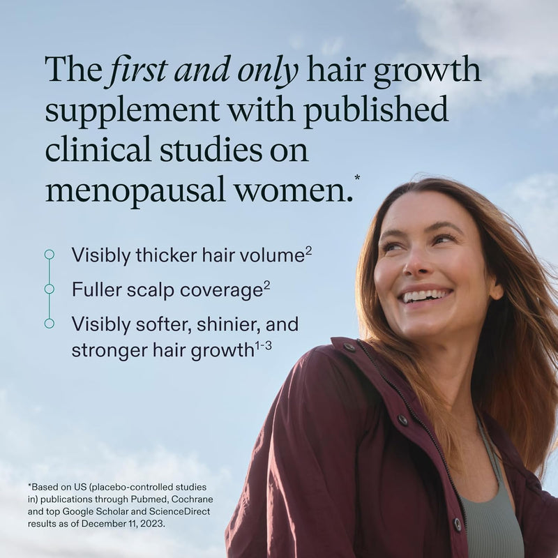 Nutrafol Women’s Balance Hair Growth Supplement – Ages 45+, Clinically Proven for Thicker Hair, 1-Month Supply, Dermatologist Recommended