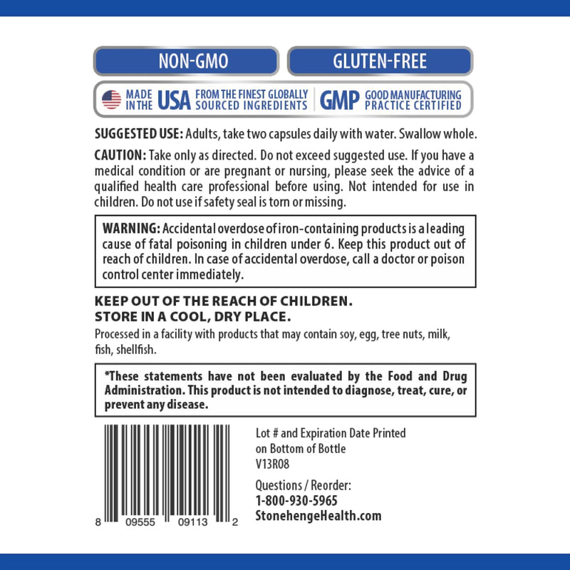 Stonehenge Health Dynamic Brain – Memory, Focus & Clarity with 40 Nootropics, Choline, Bacopa & Huperzine A