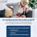 SciatiEase Sciatic Nerve Support – 120 Capsules with AlphaPalm, Pea, B Vitamins & Alpha Lipoic Acid 300mg