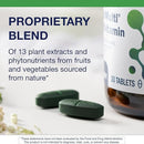 High-quality daily multivitamin with 20+ vitamins, minerals & phytonutrients for antioxidant and immune support. Non-GMO and gluten-free; formulated for men and women.