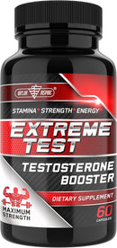 Testosterone Booster for Men - Male Enhancing Supplement Pills - Fast Acting Blood Flow, Muscle Growth, Stamina, Endurance & Strength - Boost Performance & Drive - 3rd Party Tested - 60 Capsules