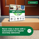 Advantage II XL Dog Vet-Recommended Flea Treatment & Prevention | Dogs Over 55 lbs. | 4-Month Supply