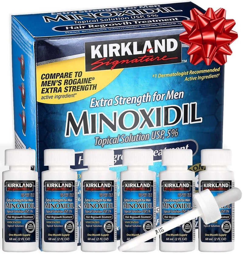 Minoxidil Liquid Extra Strength Hair Regrowth Treatment for Men, Women