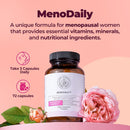 Happy Mammoth Meno Daily – Menopause Support Vitamins for Women, Metabolism, Mood & Skin, Hair & Nails, 72 Capsules