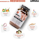 UMZU Redwood – Blood Flow & Nitric Oxide Support for Circulation, Energy & Stamina, 30-Day Supply (180 Capsules)