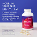 Microbiome Labs MegaPre – Prebiotic Fiber Supplement for Gut Health & Microbial Diversity, Clinically Tested, 180 Veggie Capsules