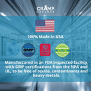 Cramp Defense Leg Cramp Relief – Magnesium Muscle Support, Non-Laxative Organic Formula, 3–6 Month Supply, 180 Capsules