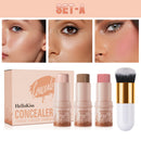 Concealer Stick Set with Makeup Brush