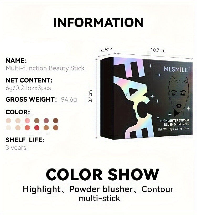 Waterproof Contour Stick Trio