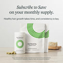 Nutrafol Women’s Hair Growth Supplement – Ages 18-44, Clinically Tested, Thicker Stronger Hair, 100% Vegan, Dermatologist Recommended, 1-Month Supply Green Plastic