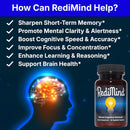 Natural Cognitive Enhancement Supplement Capsule - Non-GMO, Vegan, Gluten-Free