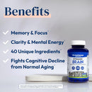 Stonehenge Health Dynamic Brain – Memory, Focus & Clarity with 40 Nootropics, Choline, Bacopa & Huperzine A