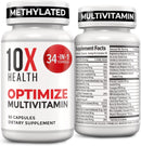 10X Health Optimize Methylated Multivitamin 90 Capsules