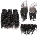 Super Double Drawn 12A Grade Jerry Curl BUNDLES with CLOSURES & FRONTA