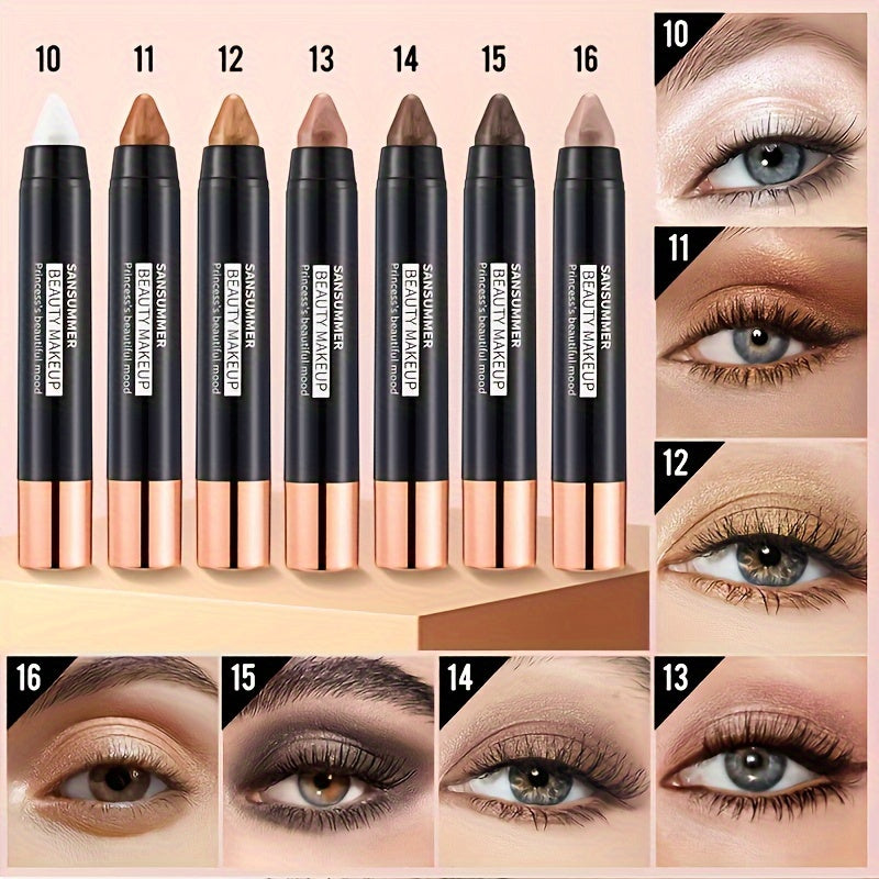6-Color Waterproof Eyeshadow
