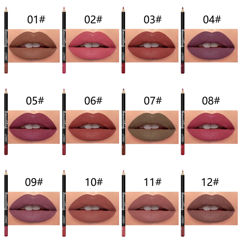 12-Piece Nude Lip Liner Set