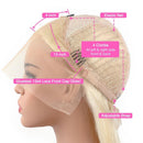 Body Wave 613 Transparent Lace 13x4 Frontal Wig 4x4 Closure Wig